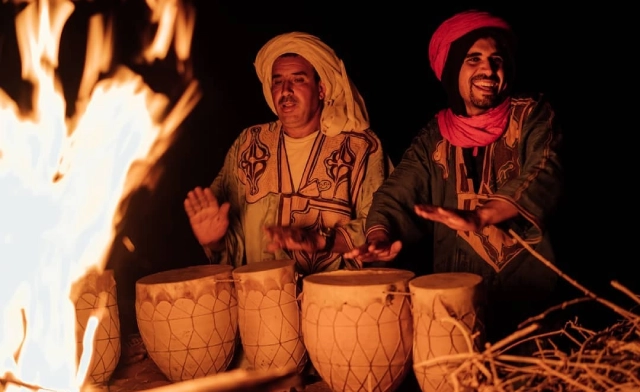 Authentic Berber cultural experience with local music during 5 days tour from Tangier