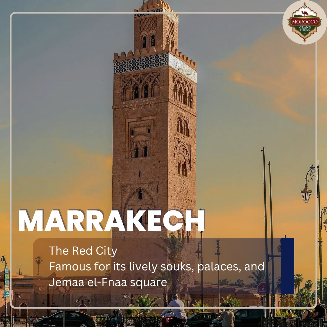 Imperial Cities Tour of Morocco showing Marrakech's Jemaa el-Fnaa square