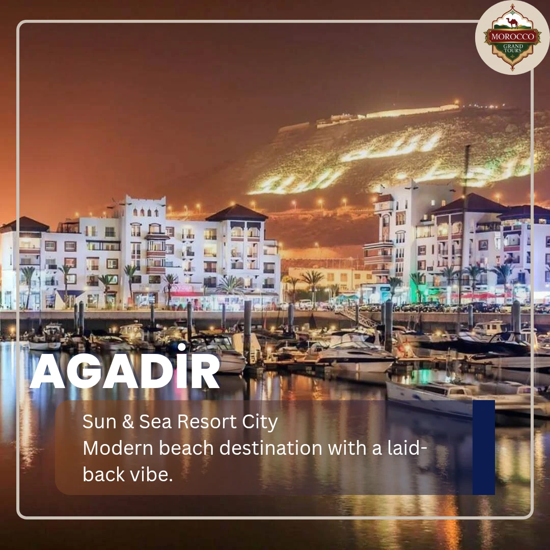 Morocco tours in Agadir – Atlantic beach and modern seaside city Essaouira